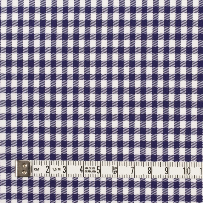 コットン×チェック(ネイビー)×サージ イメージ4
