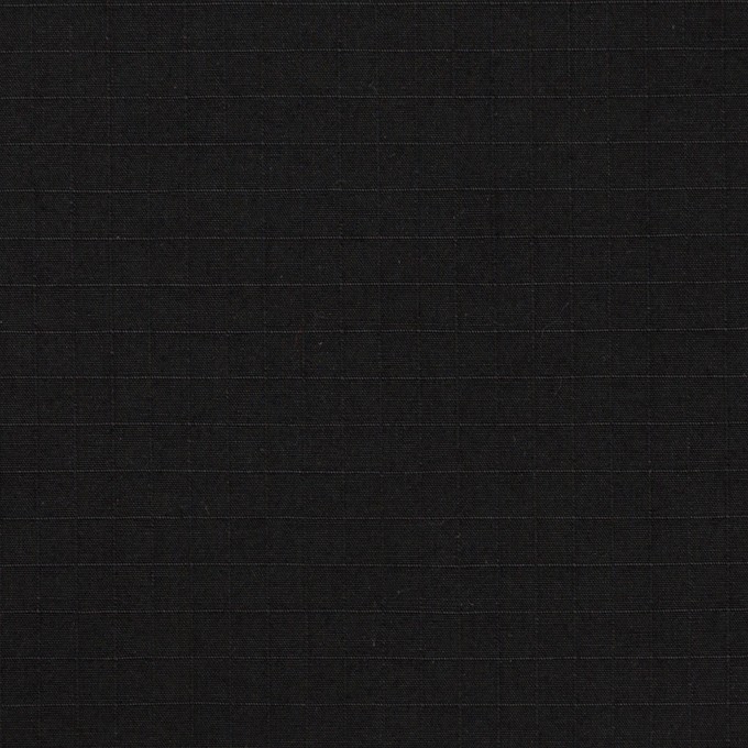 コットン×無地(ブラック)×リップストップ・ワッシャー イメージ1