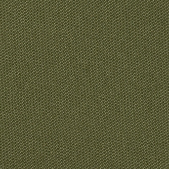 コットン＆ポリエステル×無地(オリーブグリーン)×二重織 イメージ1