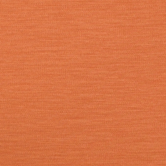 レーヨン＆コットン混×無地(キャロットオレンジ)×スムースニット イメージ1