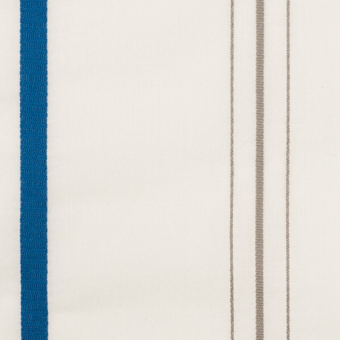 コットン×ストライプ(ミルク、ターコイズブルー＆オリーブ)×ボイルドビー イメージ1