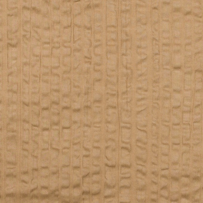 コットン×無地(オークルベージュ)×ローンリップル イメージ1