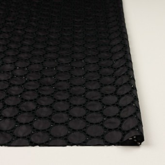 ポリエステル×サークル(ブラック)×タフタ刺繍 サムネイル3